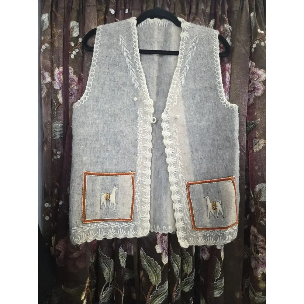 Alpaca Handmade Vest Small/Medium - Picture 6 of 13